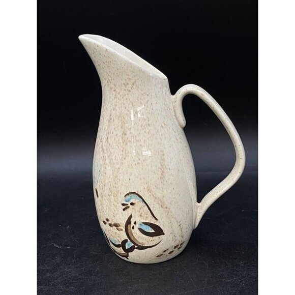 Red Wing Pottery Bob White Quail Creamer 7” Pitcher Vintage READ - Picture 7 of 10